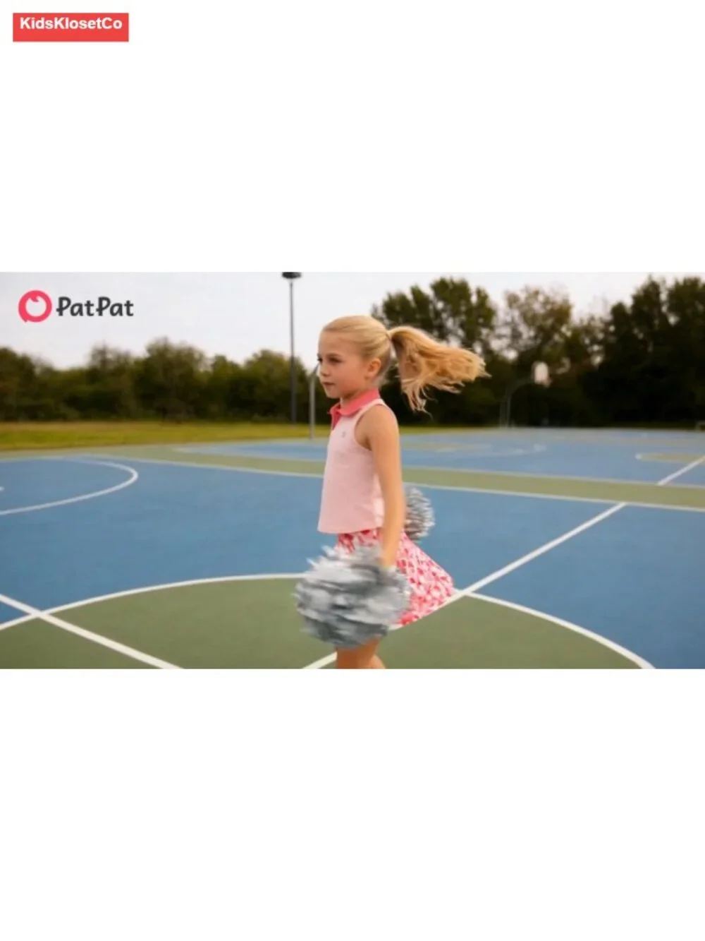 Girls 2-Piece Tennis Skort Outfit Sleeveless Polo Top with Built-In Shorts